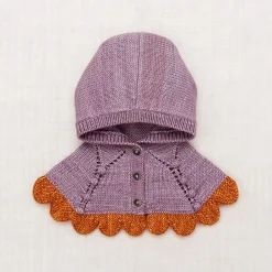 Scallop Capelet in Periwinkle by Misha & Puff