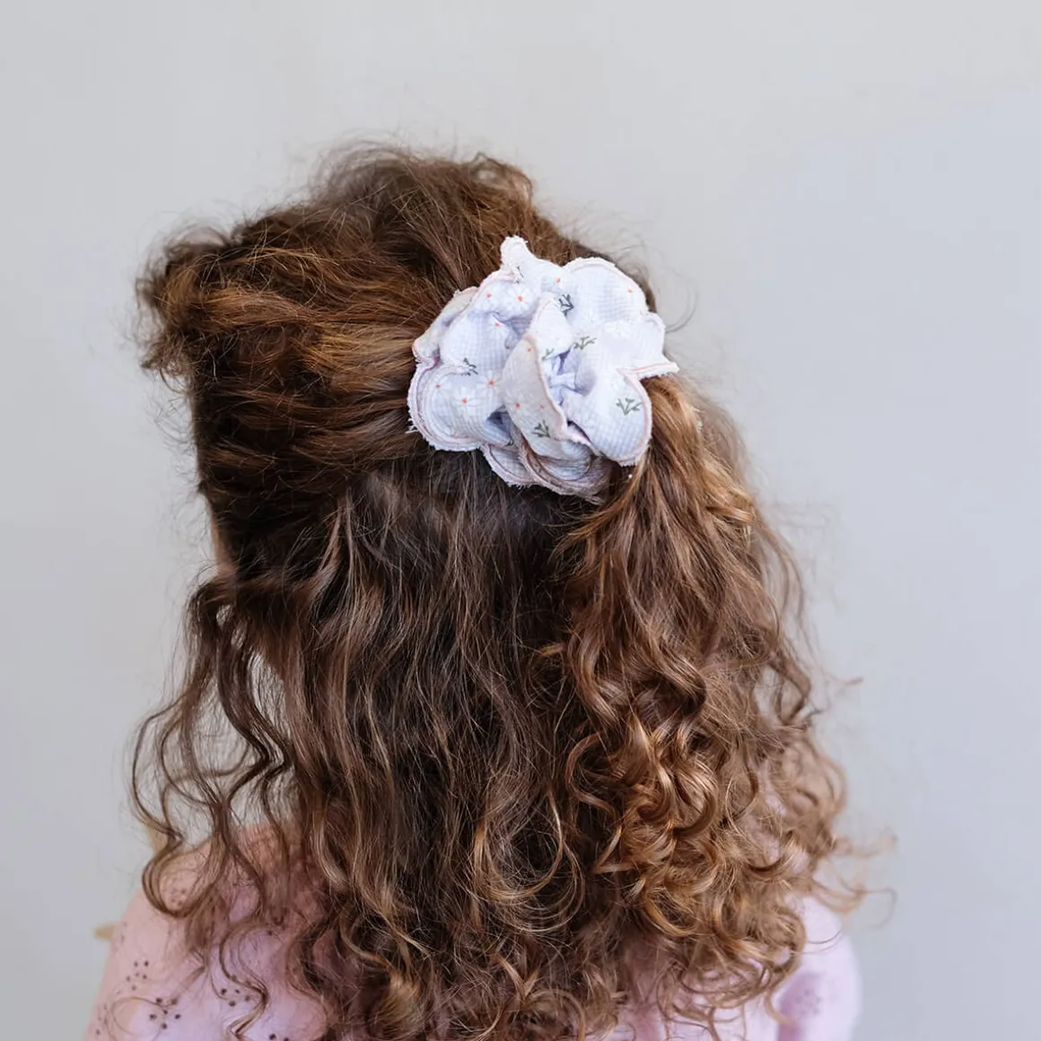Scalloped Floral Scrunchie by Mimi & Lula