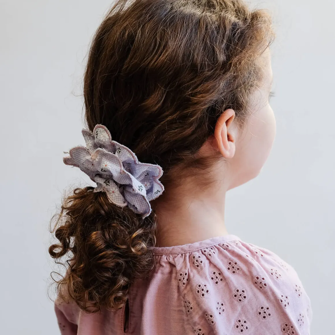 Scalloped Floral Scrunchie by Mimi & Lula