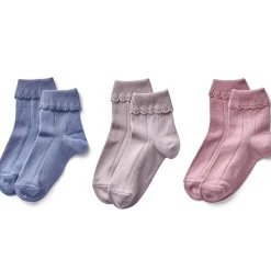 Scallop Trim Socks Set by Soor Ploom