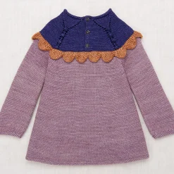Scallop Yoke Tunic Dress in Periwinkle by Misha & Puff - Last Ones In Stock - 4-8 Years
