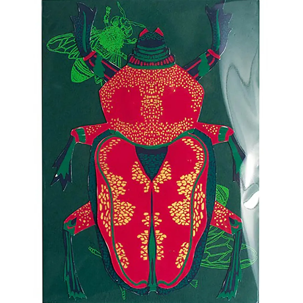 Scarab Beetle Shaped Greetings Card by East End Press