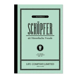 Schopfer Plain Slim Notebook B5 (17.6cm x 25cm) in Blue by Life Japan