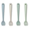 Scott Feeding Forks in Dusty Mint Multi Mix by Liewood (4 Pack)