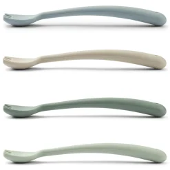 Scott Feeding Forks in Dusty Mint Multi Mix by Liewood (4 Pack)