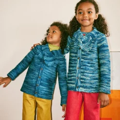 Scout Cardigan in Ocean Space Dye by Misha & Puff