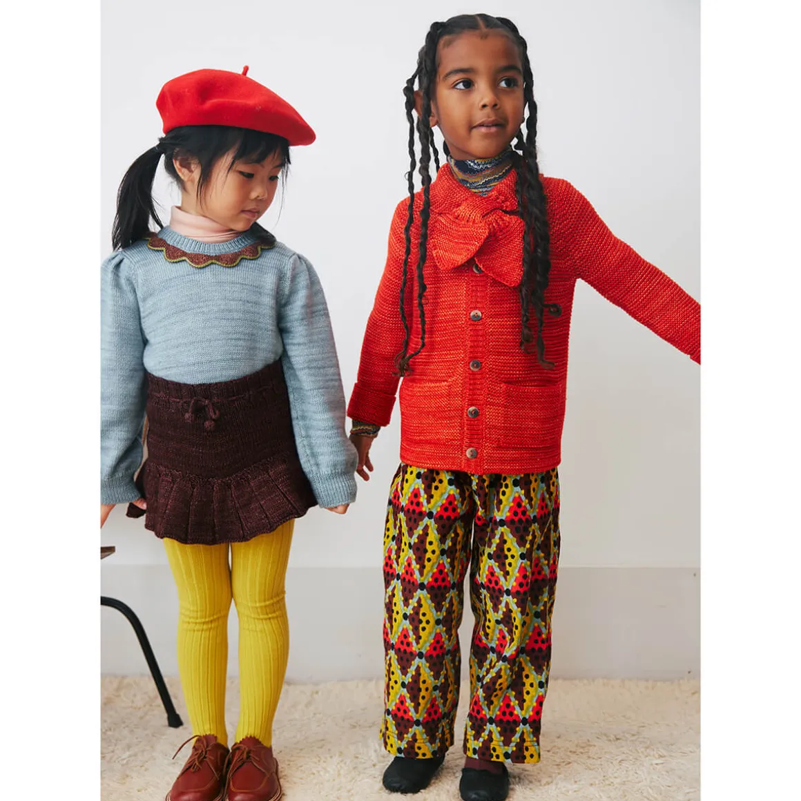 Scout Cardigan in Red Flame by Misha & Puff