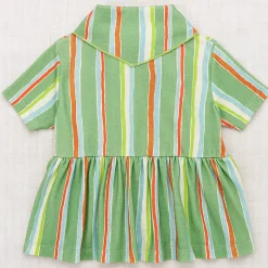Scout Peplum Top in Mojave Watercolour Stripe by Misha & Puff