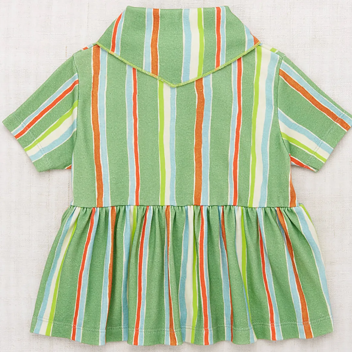 Scout Peplum Top in Mojave Watercolour Stripe by Misha & Puff