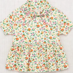 Scout Peplum Top in String / Hazy Lilac Brimfield by Misha & Puff
