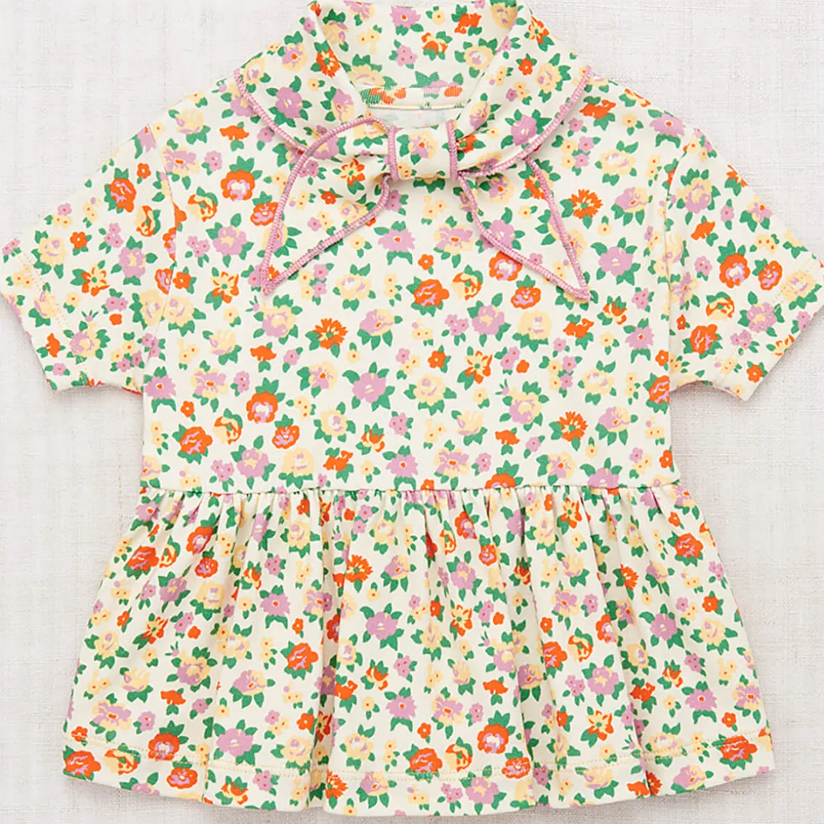 Scout Peplum Top in String / Hazy Lilac Brimfield by Misha & Puff