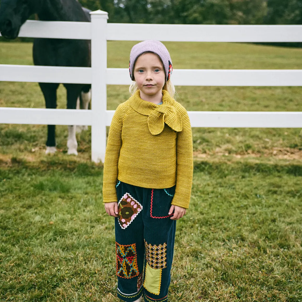 Scout Pullover in Citron by Misha & Puff
