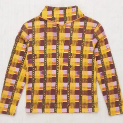 Scout Top in Plum Watercolour Plaid by Misha & Puff