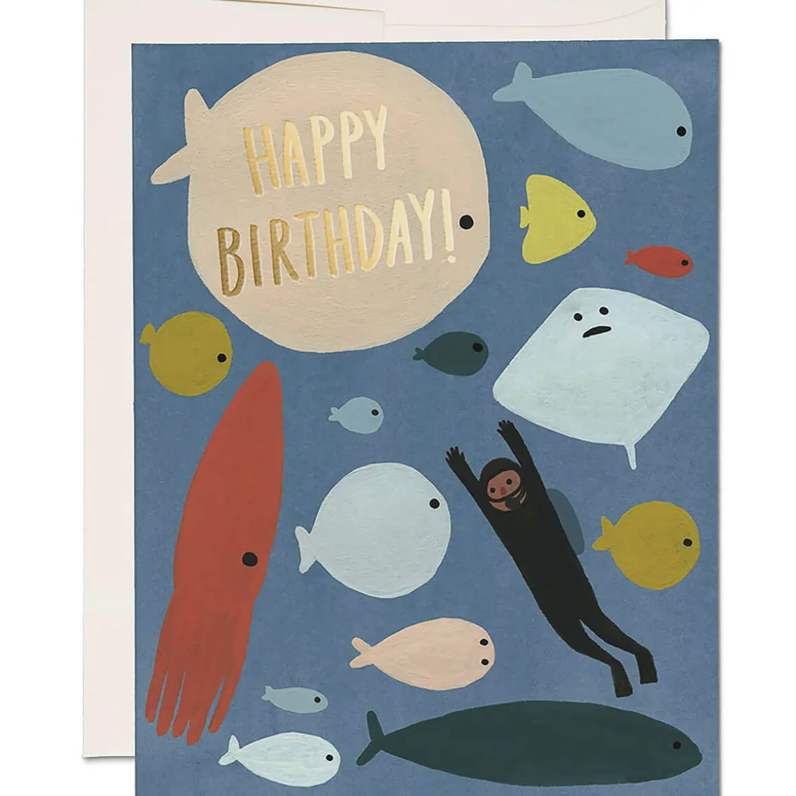 Scuba Birthday Greetings Card by Red Cap Cards