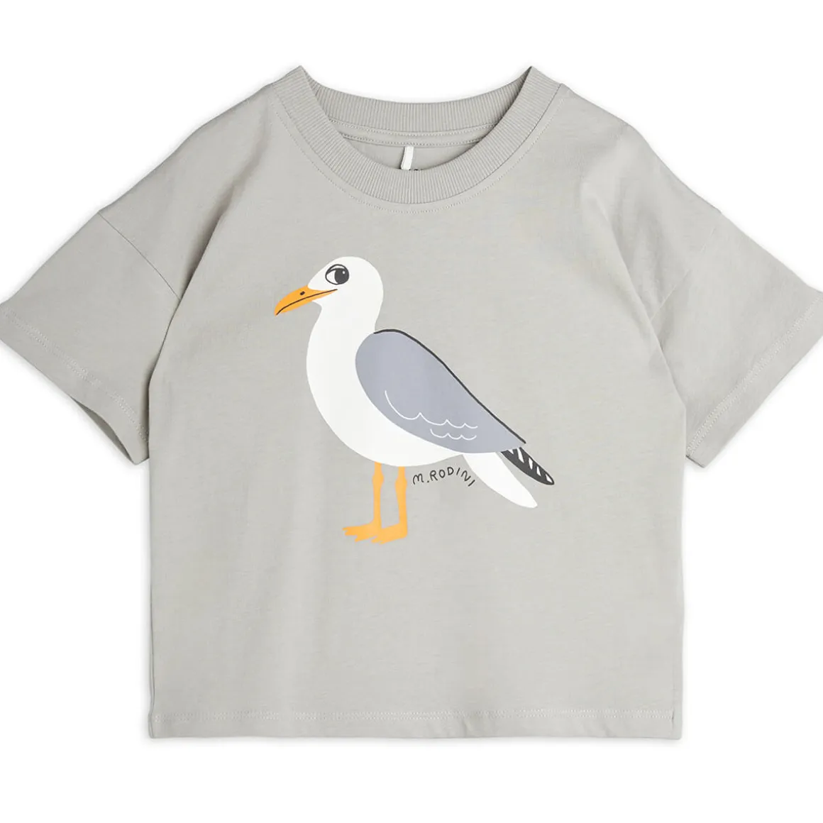 Seagull T Shirt in Grey by Mini Rodini