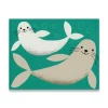 Seals Mini Greetings Card by Lisa Jones Studio