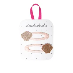 Seashell Glitter Hair Clips by Rockahula