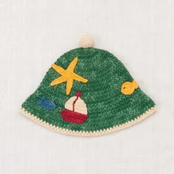 Seaside Beach Hat in Lawn by Misha & Puff