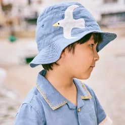 Seaside Bucket Hat in Blueslate by Misha & Puff
