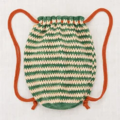 Seaside Drawstring Bag in Lawn by Misha & Puff