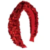 Sequin Velvet Headband in Red by Rockahula
