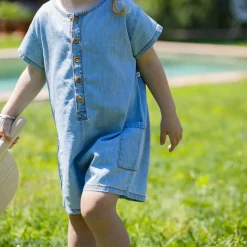 Serena Overall in Denim by 1+ in the Family