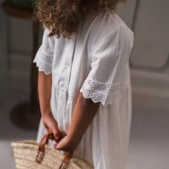 Seren Dress in Off White by Little Cotton Clothes - Last Ones In Stock - 2-4 Years