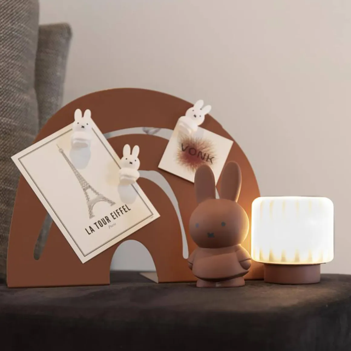 Set of Four Miffy Magnets in Pure White by Atelier Pierre