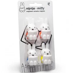 Set of Four Miffy With Book Magnets by Atelier Pierre