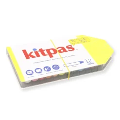 Set of 12 Large Water Soluble Crayons by Kitpas