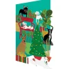 Shaggy Dogs Laser Cut Christmas Greetings Card By Roger La Borde