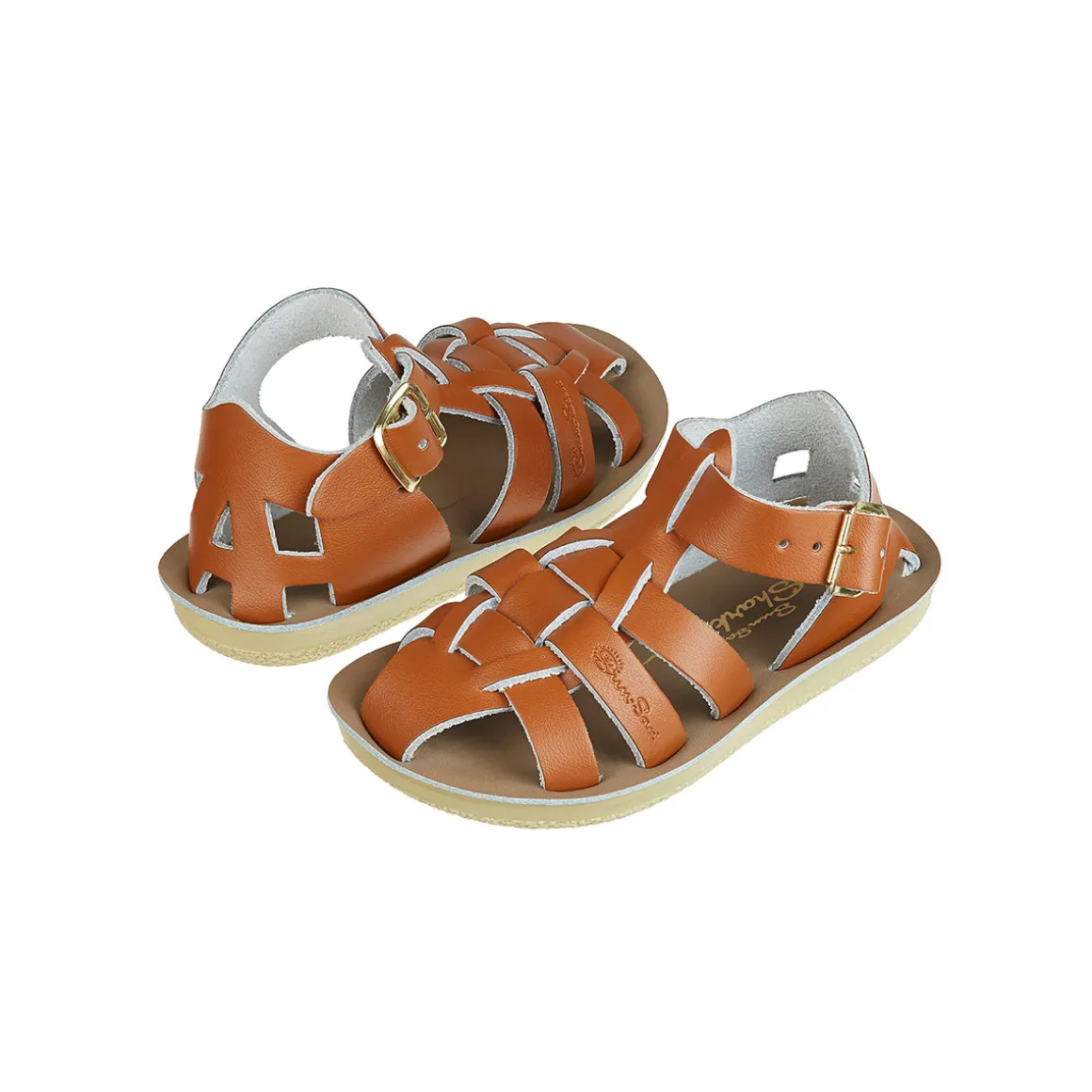 Shark Sandals in Tan by Salt-Water