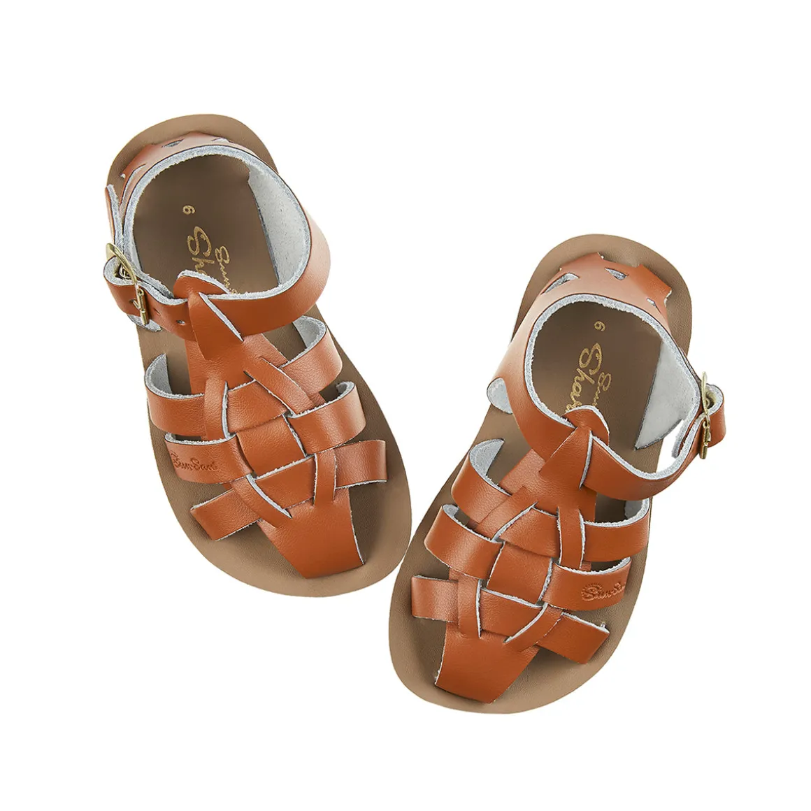 Shark Sandals in Tan by Salt-Water