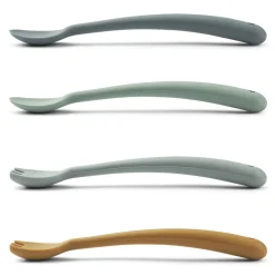 Shea Feeding Set in Whale Blue Multi Mix by Liewood (4 Pack)