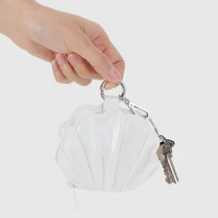 Shell Bag Charm in Metallic Pearl by Baggu