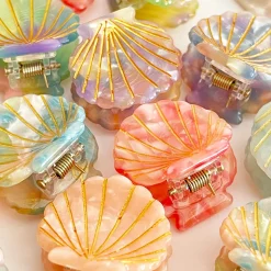 Shell Mini Hair Claw (2cm) in Various Colours by Hello Sakura