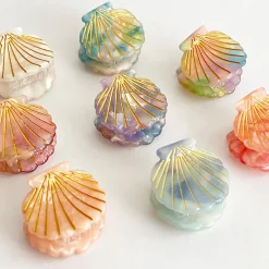 Shell Mini Hair Claw (2cm) in Various Colours by Hello Sakura