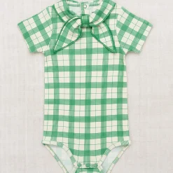 Short Sleeve Scout Onesie in String Piazza by Misha & Puff