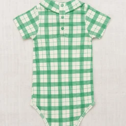 Short Sleeve Scout Onesie in String Piazza by Misha & Puff
