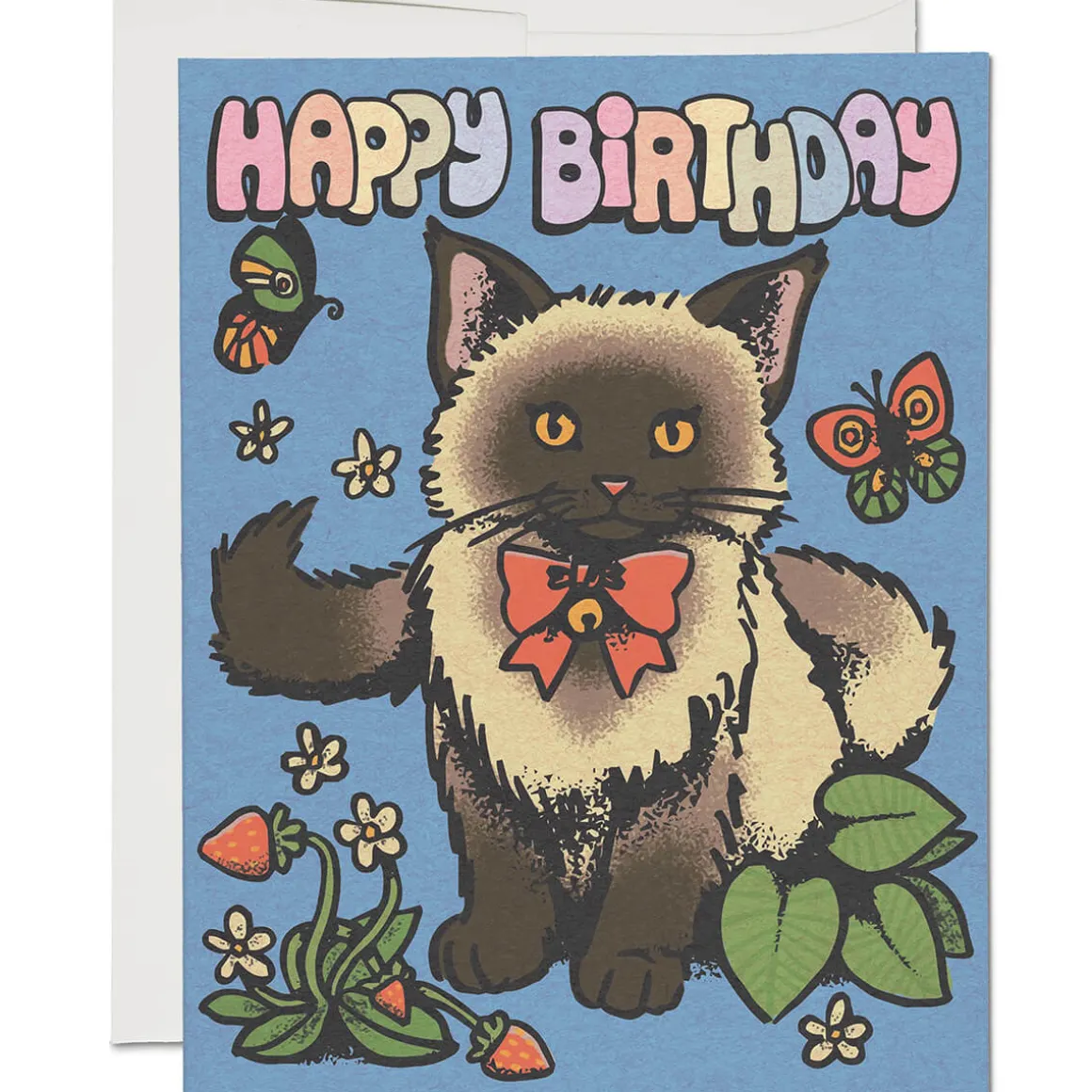 Siamese Birthday Greetings Card by Red Cap Cards