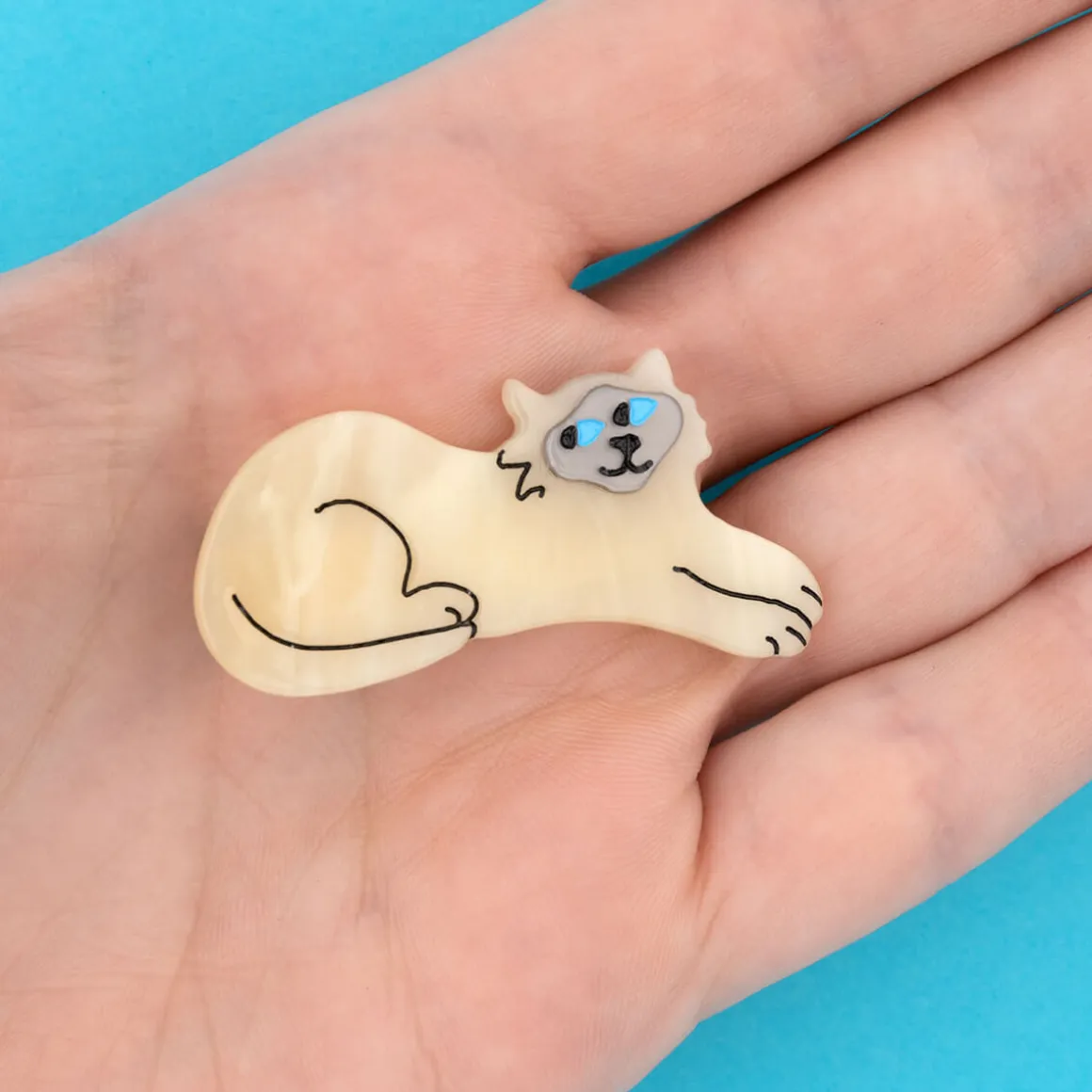 Siamese Cat Hair Clip by Coucou Suzette