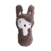 Siggy The Rabbit Plush Baby Rattle in Brown by Sebra