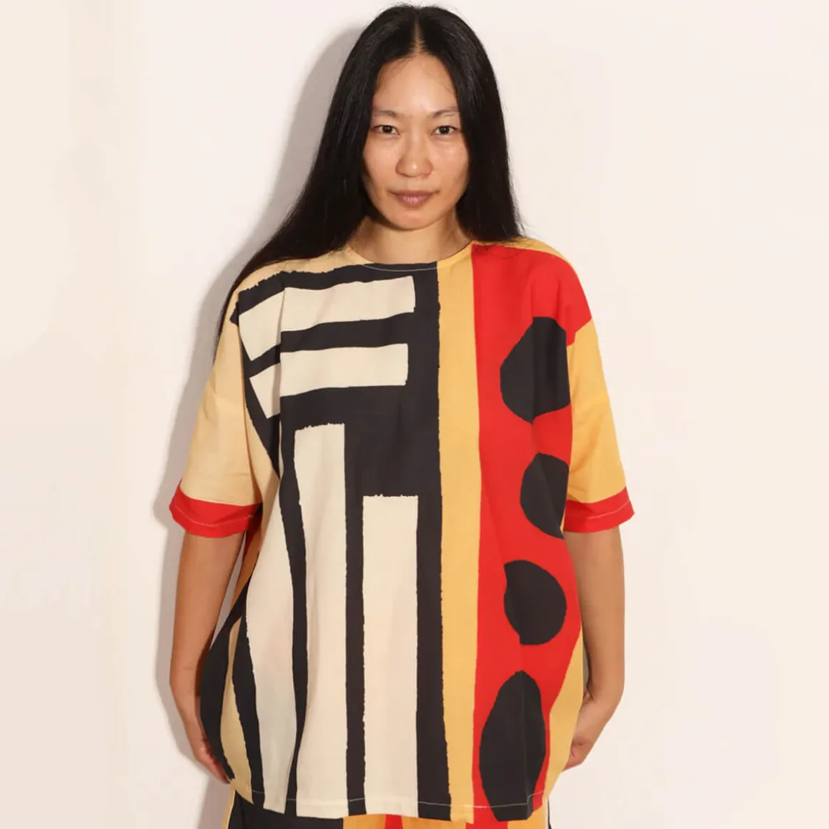 Silas Top in Collage Print Bold by L.F.Markey