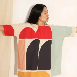 Silas Top in Collage Print Bright by L.F.Markey