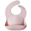 Silicone Baby Bib in Blush by Mushie