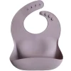 Silicone Baby Bib in Pale Mauve by Mushie