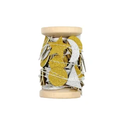 Silver And Gold Stitched Garland by Meri Meri