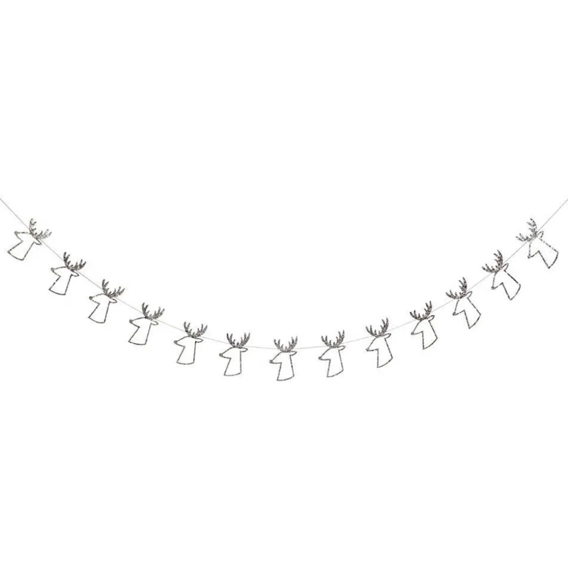 Silver Reindeer Mini Garland by Meri Meri