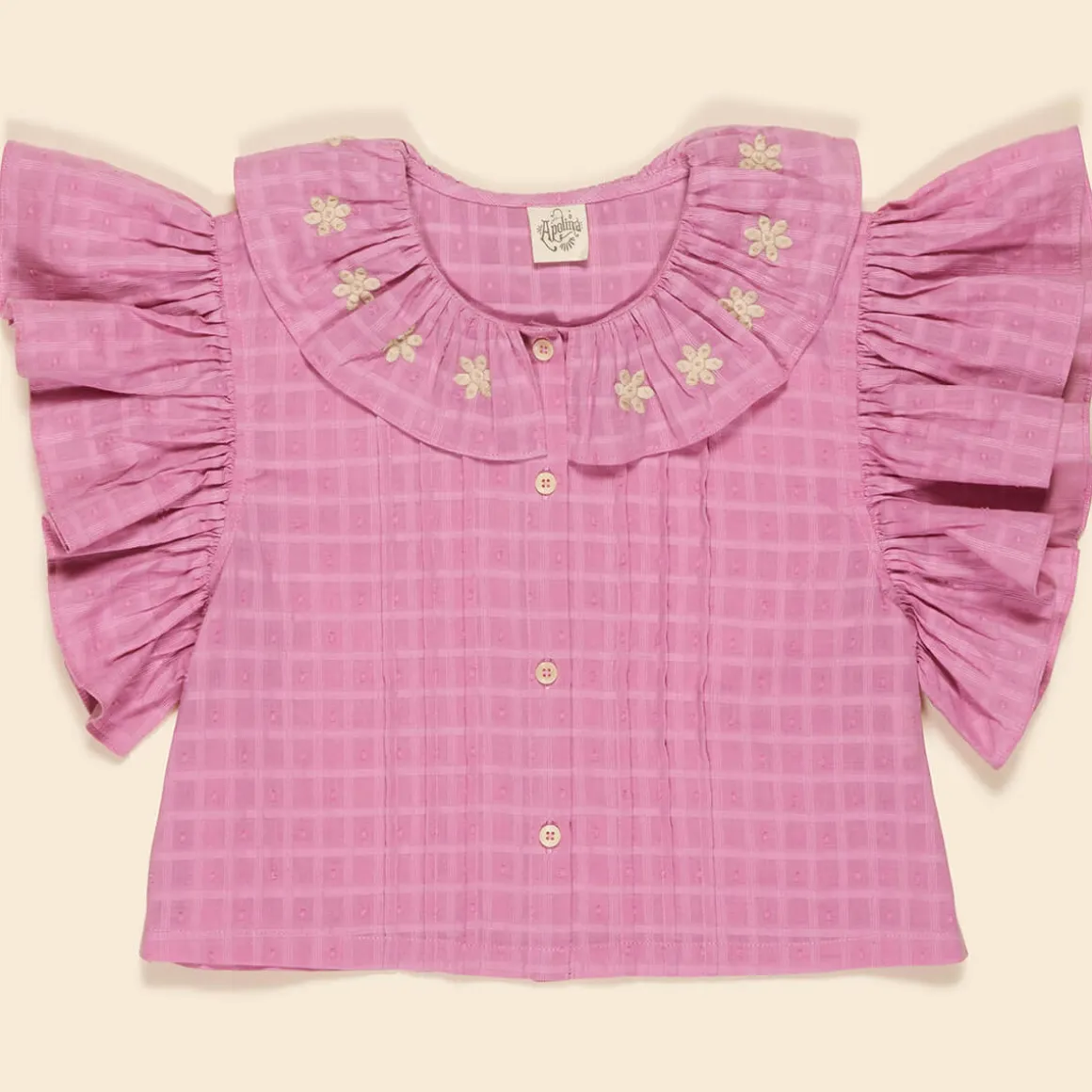 Silvie Blouse in Dahlia by Apolina - Last One In Stock - 2-3 Years