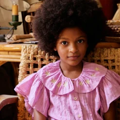 Silvie Blouse in Dahlia by Apolina - Last One In Stock - 2-3 Years